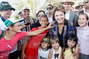 Presidenta Dilma em Cascavel, Paraná. (Foto: Roberto Stuckert Filho)