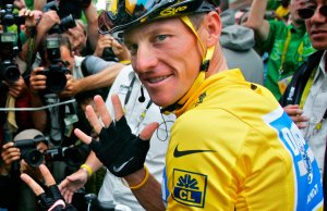 Lance Armstrong no auge da fama.