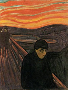 "Desespero", por Edvard Munch.