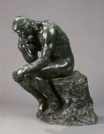 O Pensador, obra de Rodin.