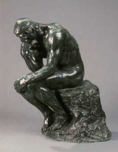 O Pensador, obra de Rodin.