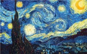Noite estrelada, obra de Van Gogh.