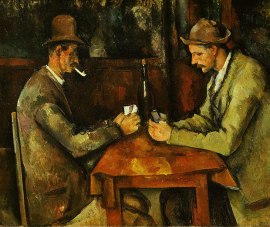 "Jogadores de Cartas", de Cézanne.