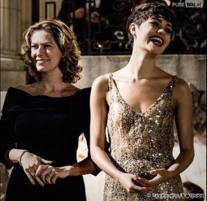 Ângela Mahler e sua "protégée", Duda.