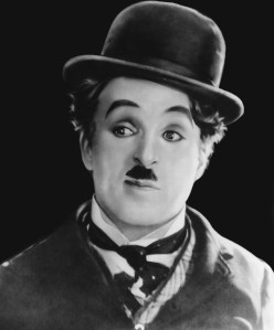 Chaplin como Carlitos.