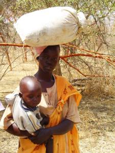 Mulher e criança da comunidade Nuba, no Sudão, onde Adriel trabalhou por alguns anos.